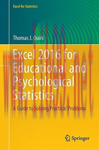 [FOX-Ebook]Excel 2016 for Educational and Psychological Statistics: A Guide to Solving Practica...