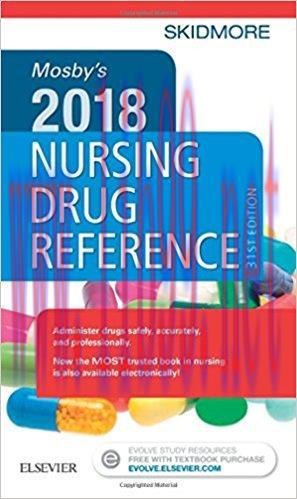 [AME]Mosby's 2018 Nursing Drug Reference, 31e (SKIDMORE NURSING DRUG REFERENCE) (PDF)