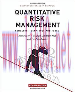 (PDF)Quantitative Risk Management: Concepts, Techniques and Tools &ndash; Revised Edition (Princeton ...