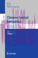 [PDF]Chinese Lexical Semantics: 23rd Workshop, CLSW 2022, Virtual Event, May 14&ndash;15, 2022, Revis...