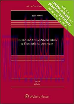 (PDF)Business Organizations: A Transactional Approach [Connected Casebook] (Aspen Casebook) 3rd...