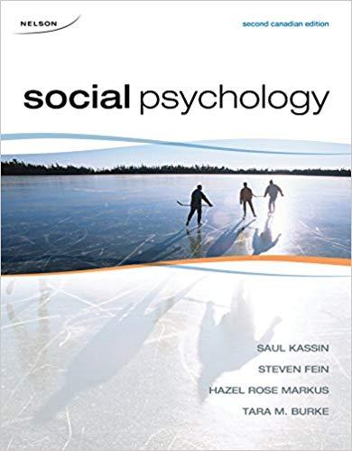 (Test Bank)Social Psychology 2nd Canadian Edition by Kassin.zip