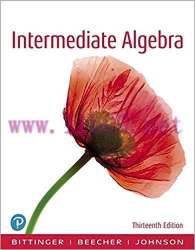 [EPUB]Intermediate Algebra, 13th Edition [Marvin L. Bittinger]