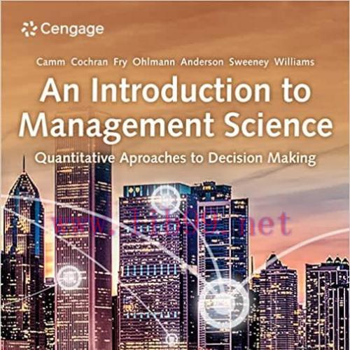 [PDF]An Introduction to Management Science Quantitative Approaches to Decision Making 16th Edn
