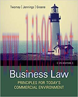 (PDF)Business Law: Principles for Today&rsquo;s Commercial Environment 5th Edition