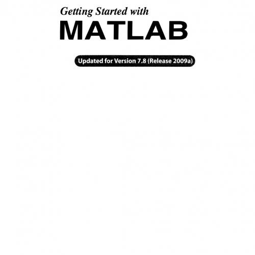 Getting Started with MATLAB A Quick Introduction for Scientists and Engineers 6th (1) - Wei Zhi