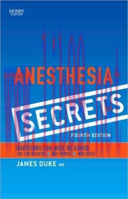 [AME]Anesthesia Secrets, 4th Edition (ORIGINAL PDF from_ Publisher)