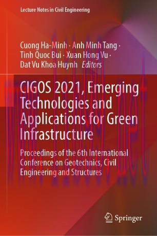CIGOS 2021, Emerging Technologies and Applications for Green Infrastructure