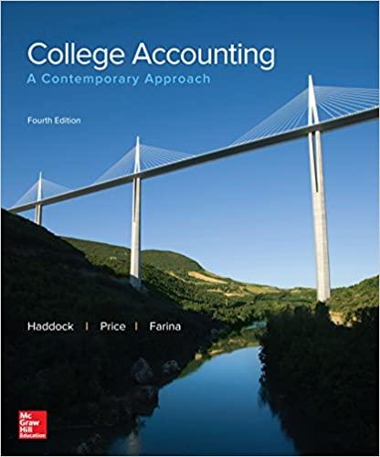 College Accounting A Contemporary Approach 4th Edition [M. DAVID HADDOCK JR]