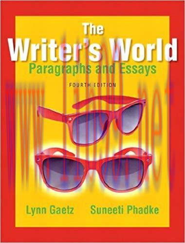 (PDF)The Writer&rsquo;s World: Paragraphs and Essays 4th Edition
