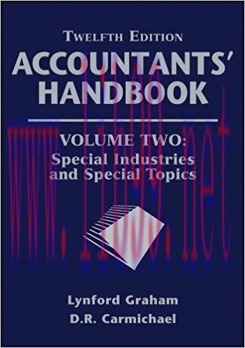 (PDF)Accountants&rsquo; Handbook, Special Industries and Special Topics 12th Edition