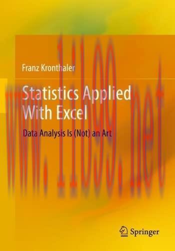 [FOX-Ebook]Statistics Applied With Excel: Data Analysis Is (Not) an Art