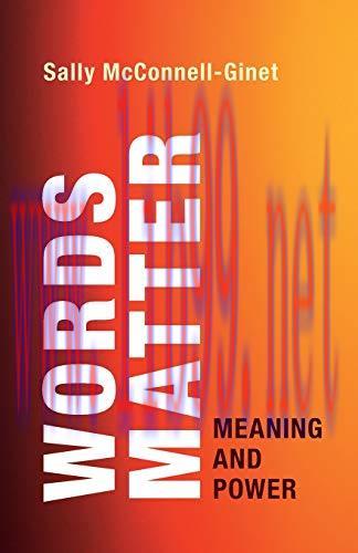 [FOX-Ebook]Words Matter: Meaning and Power