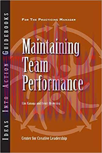 (PDF)Maintaining Team Performance 1st Edition