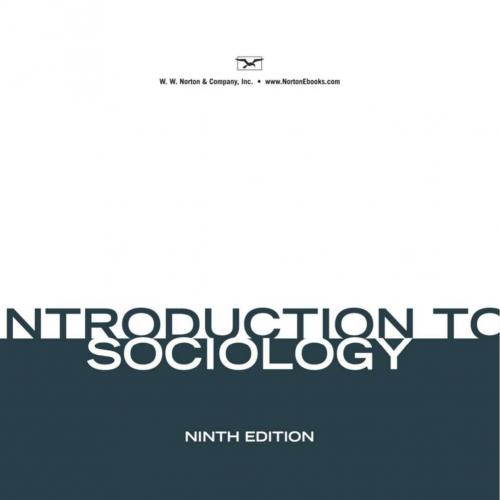 Introduction to Sociology 9th
