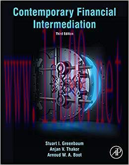 (PDF)Contemporary Financial Intermediation 3rd Edition