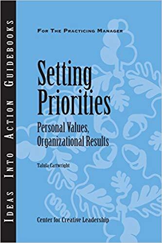 (PDF)Setting Priorities Personal Values, Organizational Results 1st Edition