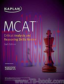 MCAT Critical Analysis and Reasoning Skills Review 2020-2021 by Kaplan Test Prep 课本
