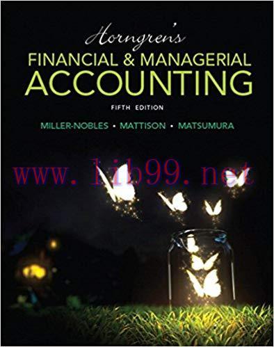 (PDF)Horngren’s Financial & Managerial Accounting 5th Edition