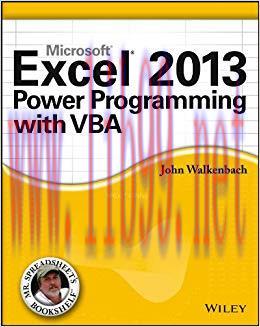 Excel 2013 Power Programming with VBA (Mr. Spreadsheet&rsquo;s Bookshelf Book 15) 1st Edition,