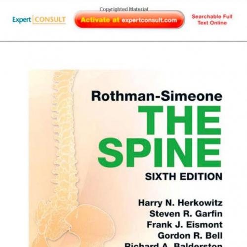 Rothman-Simeone The Spine, 6th Edition