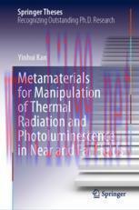 [PDF]Metamaterials for Manipulation of Thermal Radiation and Photoluminescence in Near and Far ...