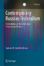 [PDF]Contemporary Russian Federalism: Delimitation of Jurisdictional Subjects and Powers