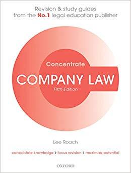 (PDF)Company Law Concentrate Law Revision and Study Guide 5th Edition