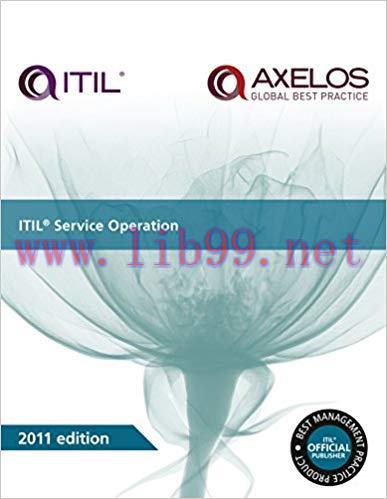 (PDF)ITIL Service Operation (ITIL Lifecycle Suite) 2011 ed. Edition