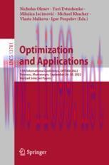 [PDF]Optimization and Applications: 13th International Conference, OPTIMA 2022, Petrovac, Monte...