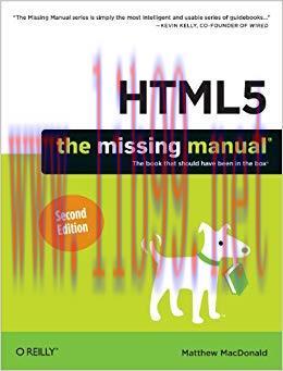 HTML5: The Missing Manual (Missing Manuals) 2nd Edition,