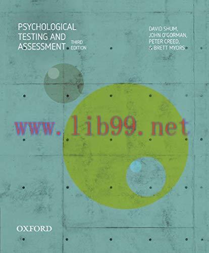 [AME]Psychological Testing and Assessment, 3rd Edition (Original PDF)