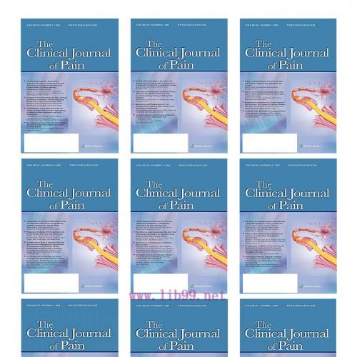 [AME]Clinical Journal of Pain 2023 Full Archives (True PDF)