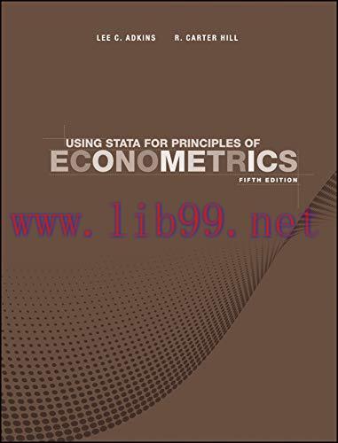 (PDF)Using Stata for Principles of Econometrics, 5th Edition