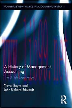 (PDF)A History of Management Accounting: The British Experience (Routledge New Works in Account...
