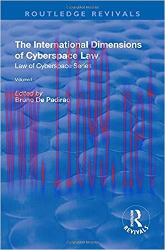 [PDF]The International Dimensions of Cyberspace Law Volume 1
