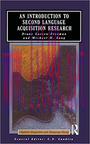 (PDF)An Introduction to Second Language Acquisition Research (Applied Linguistics and Language ...