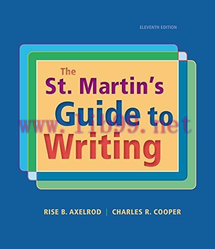 [FOX-Ebook]The St. Martin's Guide to Writing, 11th Edition