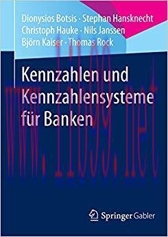 (PDF)Kennzahlen und Kennzahlensysteme f&uuml;r Banken (German Edition) 2015 Edition