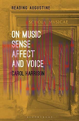 (PDF)On Music, Sense, Affect and Voice (Reading Augustine)