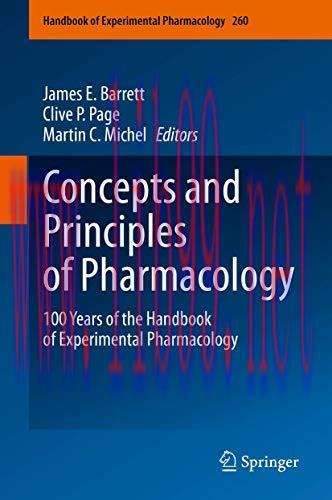 [AME]Concepts and Principles of Pharmacology: 100 Years of the Handbook of Experimental Pharmac...