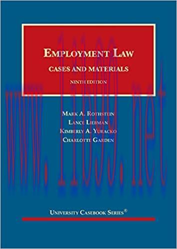 [PDF]Employment Law Cases and Materials (University Casebook Series) 9th Edition