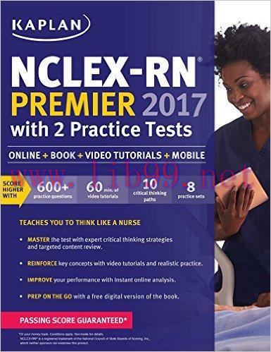[AME]NCLEX-RN Premier 2017 with 2 Practice Tests (Kaplan Test Prep) (EPUB)