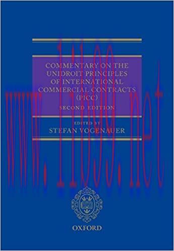 (PDF)Commentary on the UNIDROIT Principles of International Commercial Contracts (PICC)
