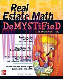 Real Estate Math Demystified 1st Edition,