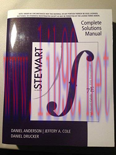 [FOX-Ebook]Complete Solutions Manual for Single Variable Calculus: Early Transcendentals, 7th E...