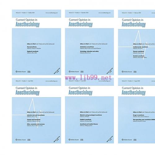 [AME]Current Opinion in Anaesthesiology 2022 Full Archives (True PDF)