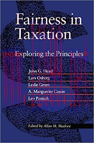 (PDF)Fairness in Taxation: Exploring the Principles (Heritage)