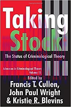 (PDF)Taking Stock: The Status of Criminological Theory (Advances in Criminological Theory)
