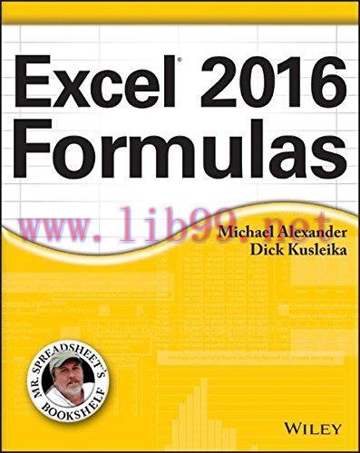 [FOX-Ebook]Excel 2016 Formulas